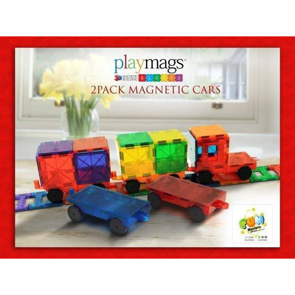 Playmags Magnetic Tiles for Kids, 60 Pc Magnet Blocks with ABC Click-ins,  STEM Development Building Toys for Boys Girls & Toddlers