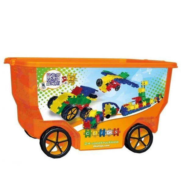 Build & Play 400 Pieces In Orange Roller Box 24-in-1