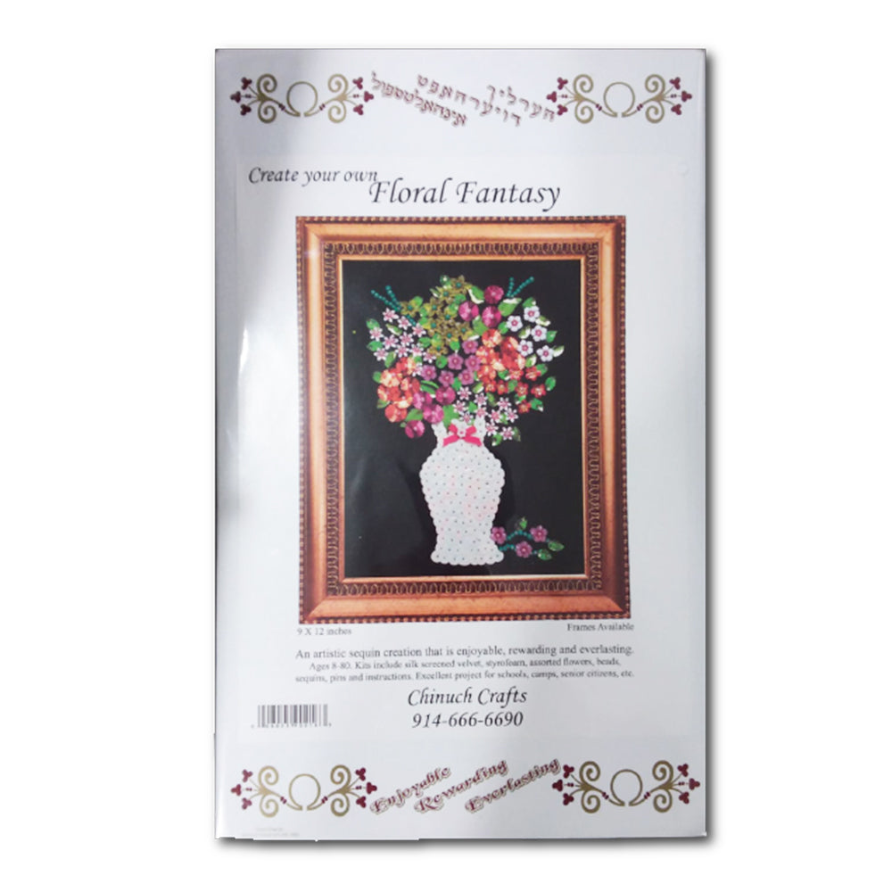 Floral Fantasy Sequin Kit (9x12 inch) Art & Crafts for every age