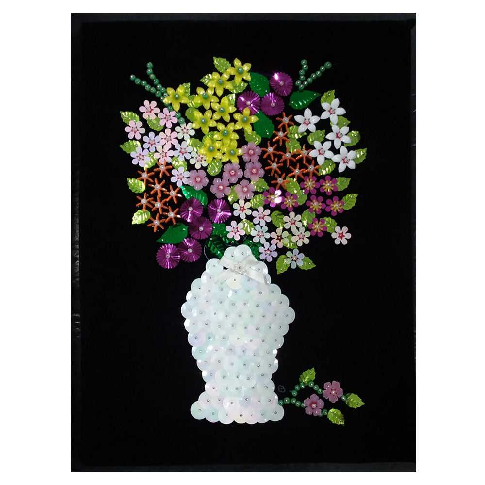 Floral Fantasy Sequin Kit (9x12 inch) Art & Crafts for every age